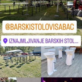 Iznajmljivanje barskih stolova i pagoda, Šabac