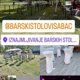 Iznajmljivanje barskih stolova i pagoda, Šabac