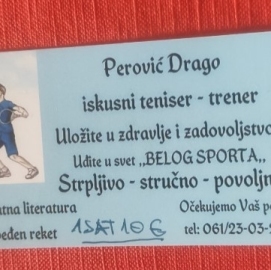 USLUGE-TENISKI TRENER-NOVI SAD, Novi Sad