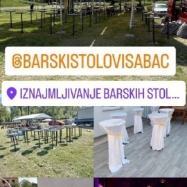 Iznajmljivanje barskih stolova i pagoda, Šabac