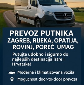 Kombi prevoz iz Beograda za Hrvatsku i Istru, Beograd