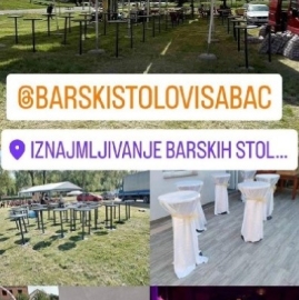 Iznajmljivanje barskih stolova i pagoda, Šabac