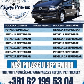 Kombi prevoz Srbija-Nemacka, Vršac