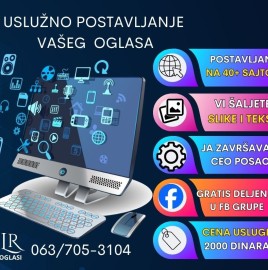 Usluzno postavljanje vašeg oglasa, Novi Sad